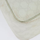 GUCCI GG Supreme Hand Bag PVC White Gold 189898 Auth 135379-11