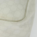 GUCCI GG Supreme Hand Bag PVC White Gold 189898 Auth 135379-12