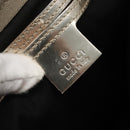 GUCCI GG Supreme Hand Bag PVC White Gold 189898 Auth 135379-16
