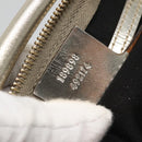 GUCCI GG Supreme Hand Bag PVC White Gold 189898 Auth 135379-22