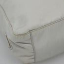PRADA Tote Bag Nylon Gray Silver Auth 135382-15