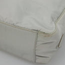 PRADA Tote Bag Nylon Gray Silver Auth 135382-16