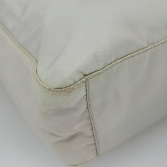 PRADA Tote Bag Nylon Gray Silver Auth 135382