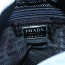 PRADA Tote Bag Nylon Gray Silver Auth 135382-19