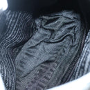 PRADA Tote Bag Nylon Gray Silver Auth 135382-10