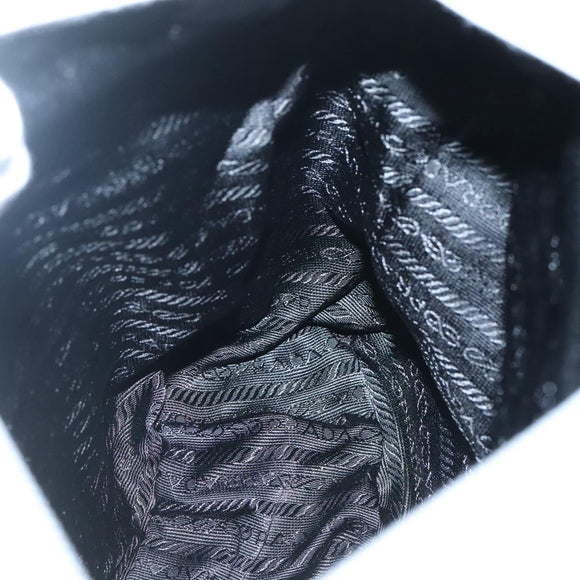 PRADA Tote Bag Nylon Gray Silver Auth 135382