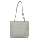 PRADA Tote Bag Nylon Gray Silver Auth 135382-13