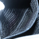 PRADA Tote Bag Nylon Gray Silver Auth 135382-22