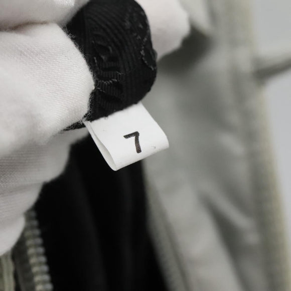 PRADA Tote Bag Nylon Gray Silver Auth 135382