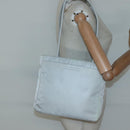 PRADA Tote Bag Nylon Gray Silver Auth 135382-24