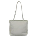 PRADA Tote Bag Nylon Gray Silver Auth 135382-2
