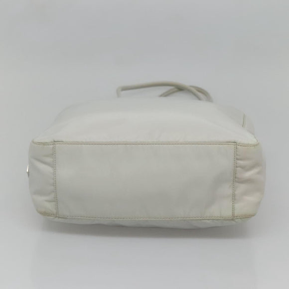 PRADA Tote Bag Nylon Gray Silver Auth 135382