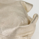 LOEWE Nappa Aire Anagram Hand Bag Leather Gold Auth 135386-14