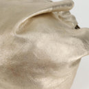 LOEWE Nappa Aire Anagram Hand Bag Leather Gold Auth 135386-16