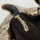 LOEWE Nappa Aire Anagram Hand Bag Leather Gold Auth 135386-10