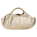 LOEWE Nappa Aire Anagram Hand Bag Leather Gold Auth 135386-2