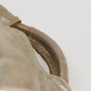 LOEWE Nappa Aire Anagram Hand Bag Leather Gold Auth 135386-8