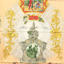 HERMES Carre 90 Scarf ""SANSSOUCY"" Silk Green Auth 135393-6