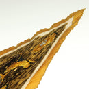 HERMES Pleated Scarf ""CASQUES PLUMETS"" Silk Yellow Auth 135394-6