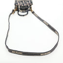 Christian Dior Trotter Canvas Book Tote Mini Bag 2way Navy Gold Auth 135401A-11