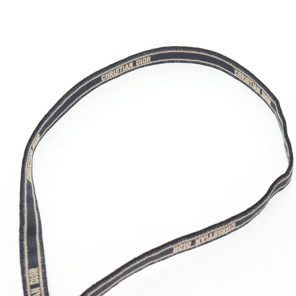 Christian Dior Trotter Canvas Book Tote Mini Bag 2way Navy Gold Auth 135401A