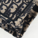 Christian Dior Trotter Canvas Book Tote Mini Bag 2way Navy Gold Auth 135401A-16