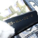 Christian Dior Trotter Canvas Book Tote Mini Bag 2way Navy Gold Auth 135401A-24