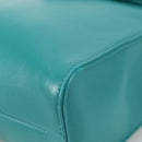 PRADA Hand Bag Leather 2way Green Silver Auth 135405SAM-15