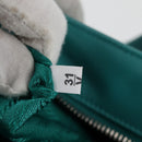 PRADA Hand Bag Leather 2way Green Silver Auth 135405M-10