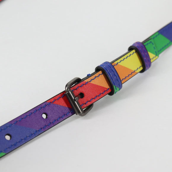 BALENCIAGA Ville Hand Bag Leather 2way Multicolor 550646 Auth 135406M