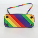 BALENCIAGA Ville Hand Bag Leather 2way Multicolor 550646 Auth 135406M-5