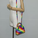 BALENCIAGA Ville Hand Bag Leather 2way Multicolor 550646 Auth 135406M-29