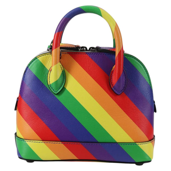 BALENCIAGA Ville Hand Bag Leather 2way Multicolor 550646 Auth 135406SM