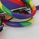 BALENCIAGA Ville Hand Bag Leather 2way Multicolor 550646 Auth 135406M-7