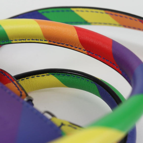 BALENCIAGA Ville Hand Bag Leather 2way Multicolor 550646 Auth 135406M