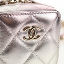 CHANEL Matelasse Chain Shoulder Bag Lamb Skin Pink Gold CC Auth 135407M-19