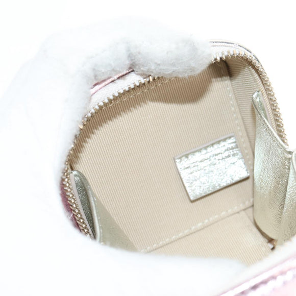 CHANEL Matelasse Chain Shoulder Bag Lamb Skin Pink Gold CC Auth 135407M