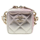 CHANEL Matelasse Chain Shoulder Bag Lamb Skin Pink Gold CC Auth 135407M-14