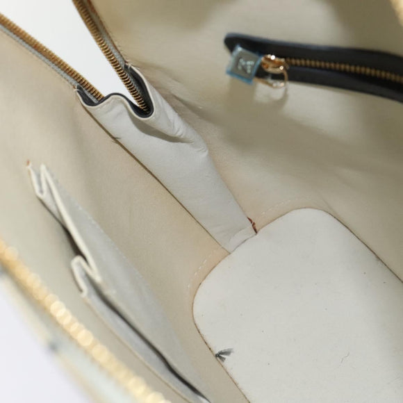 LOUIS VUITTON Monogram Mini Alma Haut Hand Bag Blue M92202 LV Auth 135423