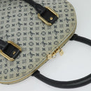 LOUIS VUITTON Monogram Mini Alma Haut Hand Bag Blue M92202 LV Auth 135423-18