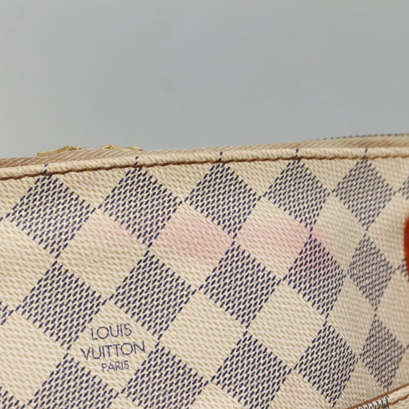 LOUIS VUITTON Damier Azur Figeri PM Shoulder Bag N41176 LV Auth 135424