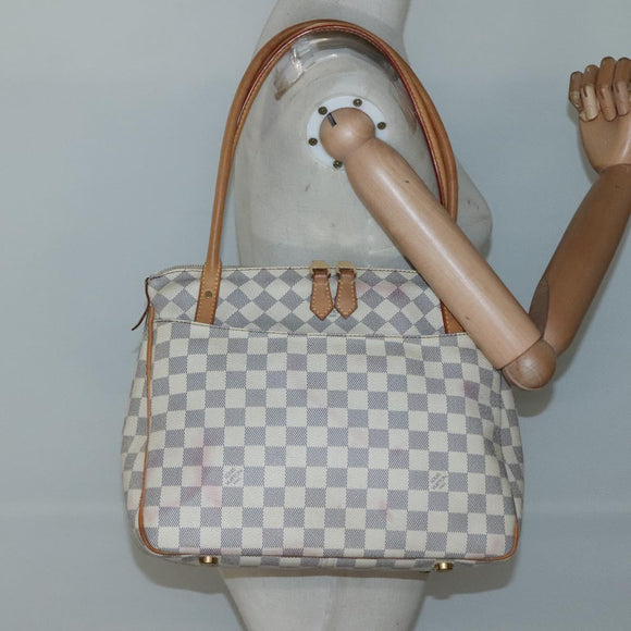 LOUIS VUITTON Damier Azur Figeri PM Shoulder Bag N41176 LV Auth 135424