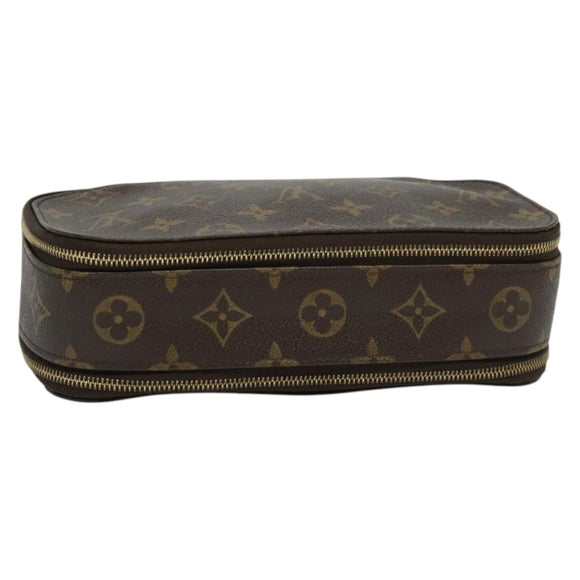 LOUIS VUITTON Monogram Trousse Blush GM Cosmetic Pouch M47505 LV Auth 135428