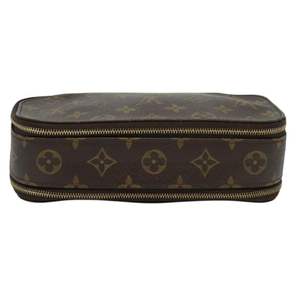 LOUIS VUITTON Monogram Trousse Blush GM Cosmetic Pouch M47505 LV Auth 135428