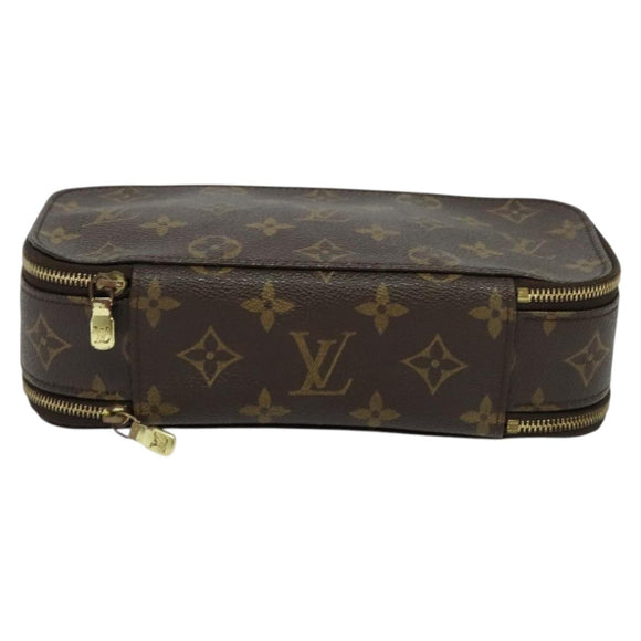 LOUIS VUITTON Monogram Trousse Blush GM Cosmetic Pouch M47505 LV Auth 135428