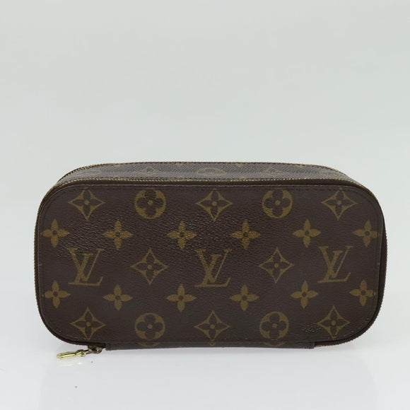 LOUIS VUITTON Monogram Trousse Blush GM Cosmetic Pouch M47505 LV Auth 135428