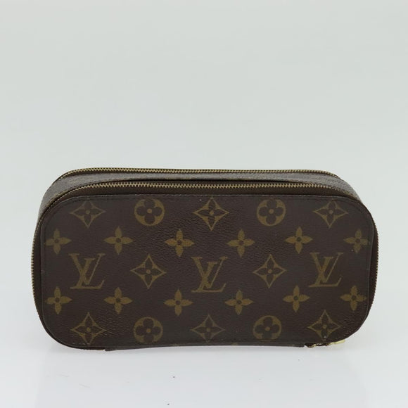 LOUIS VUITTON Monogram Trousse Blush GM Cosmetic Pouch M47505 LV Auth 135428