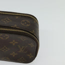 LOUIS VUITTON Monogram Trousse Blush GM Cosmetic Pouch M47505 LV Auth 135428-14