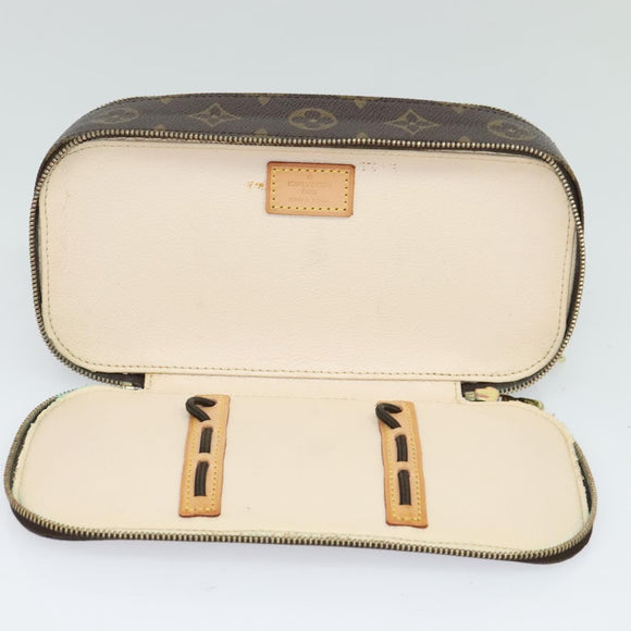 LOUIS VUITTON Monogram Trousse Blush GM Cosmetic Pouch M47505 LV Auth 135428