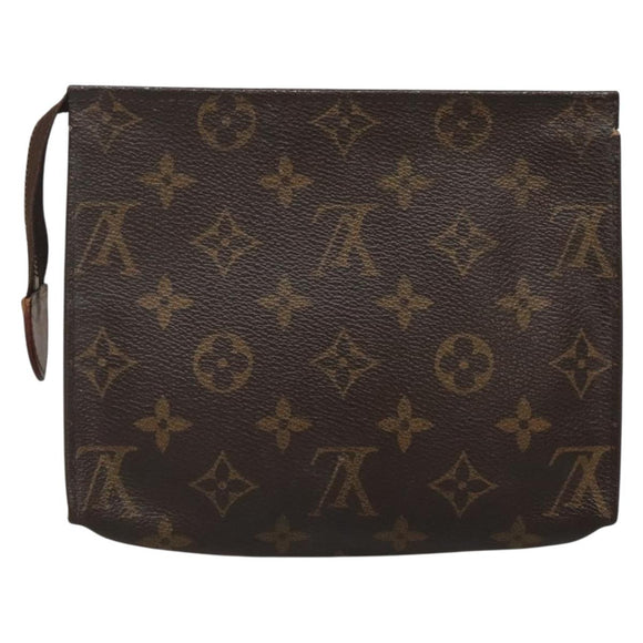 LOUIS VUITTON Monogram Posh Toilette 19 Pouch M47544 LV Auth 135429